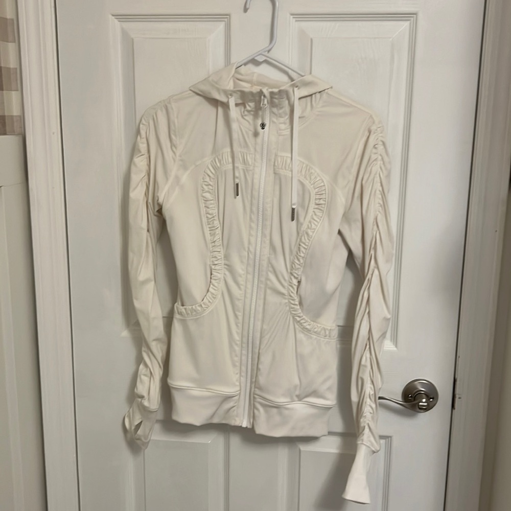 Lululemon White Dance Studio Reversible Jacket